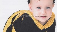 Arı Modelli Bebek Elbisesi